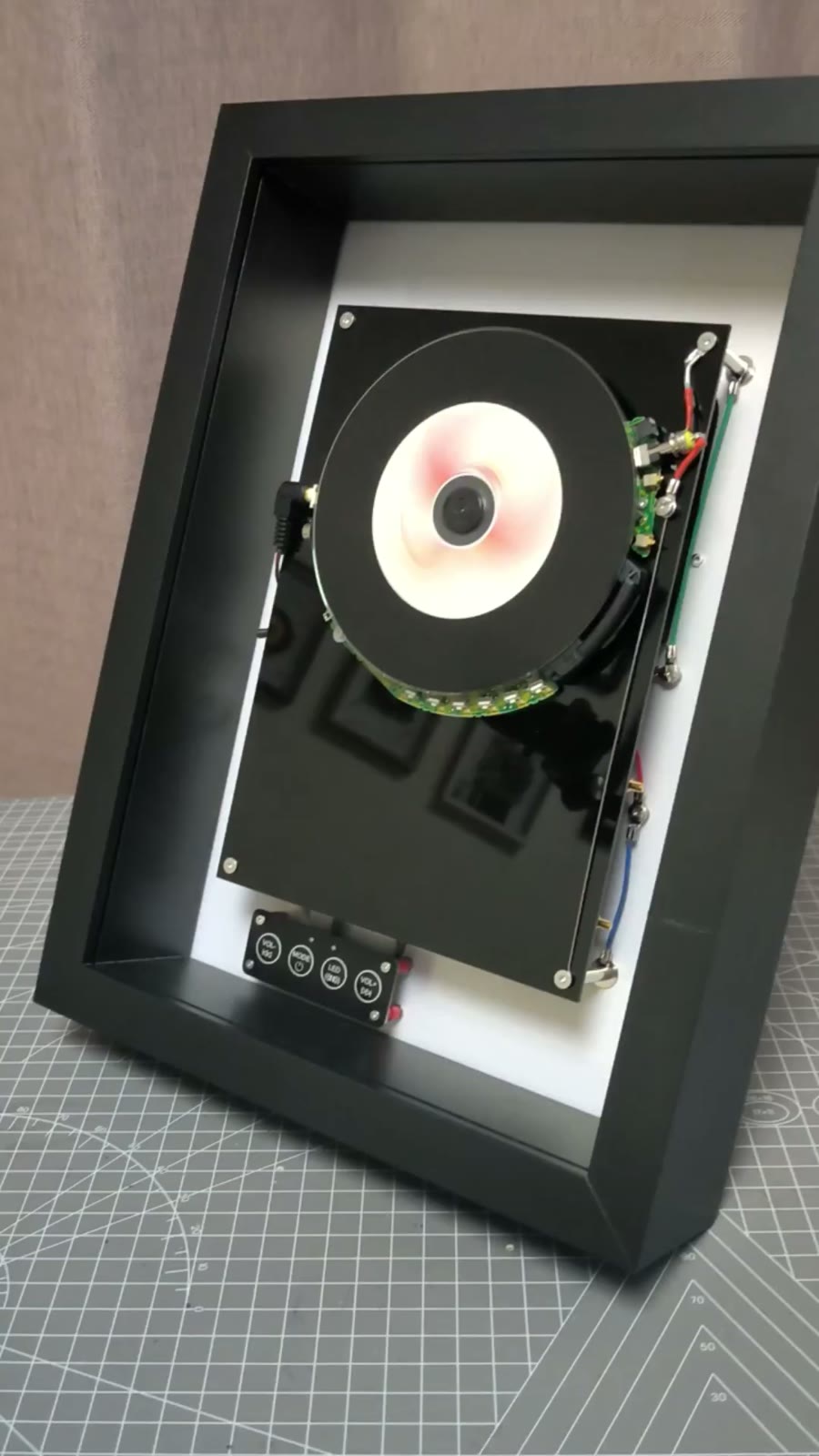 Wall Mounted CD Player Shadow Box Decor