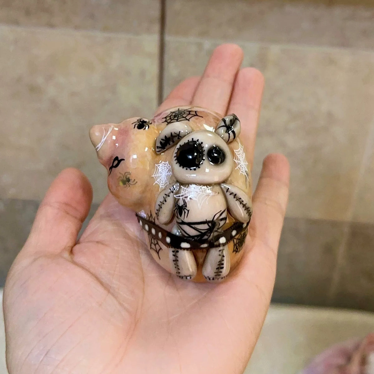 ハロウィン ウサギ 陶器製 ヤドカリシェル