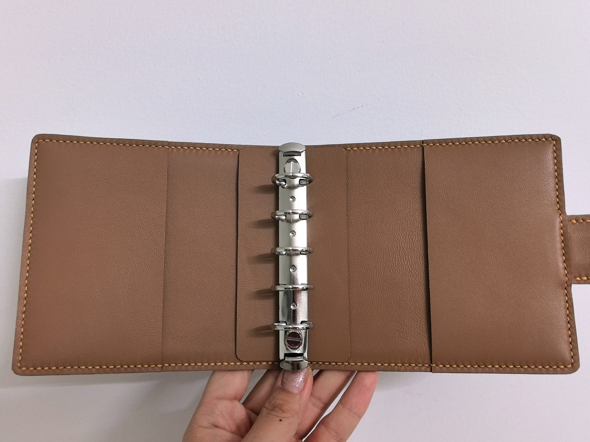 Leather Notebook Cover with 6-Ring Binder