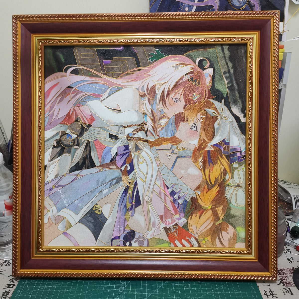 Cloisonne Craft Painting Anime Art 40cm