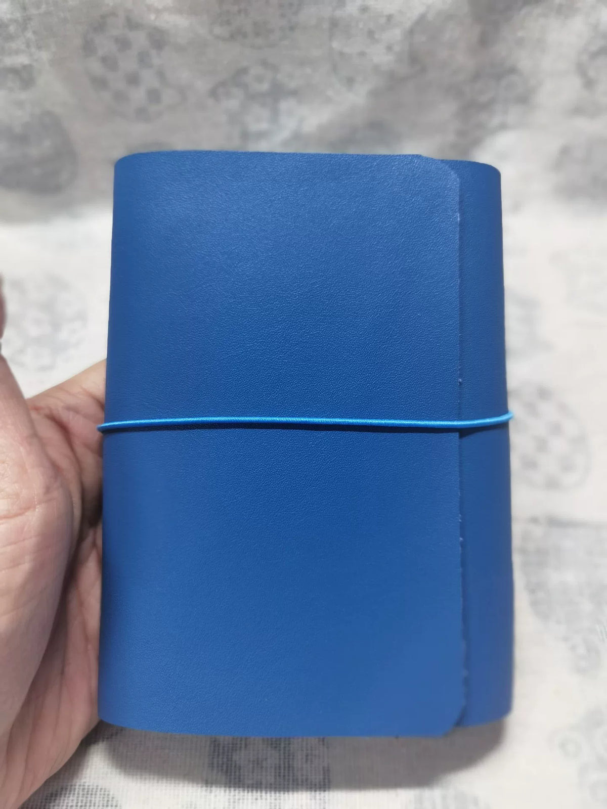 Blue Leather Passport Trifold Journal Cover