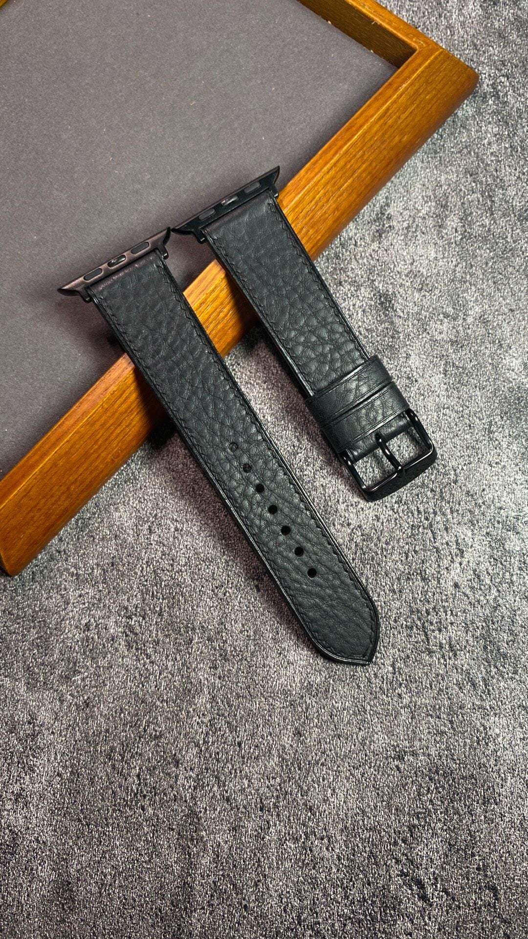 Custom Mbox Leather Smartwatch Strap