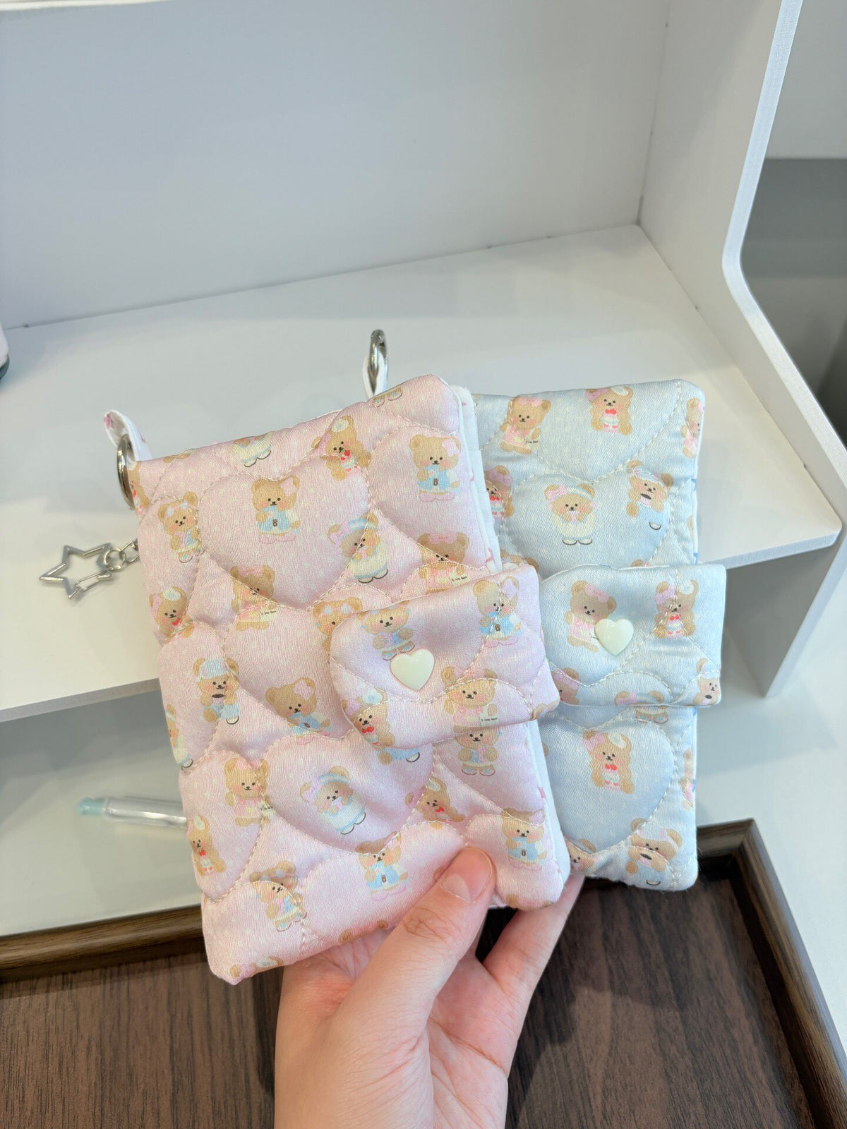 Handmade Quilted Teddy Bear Passport Holder