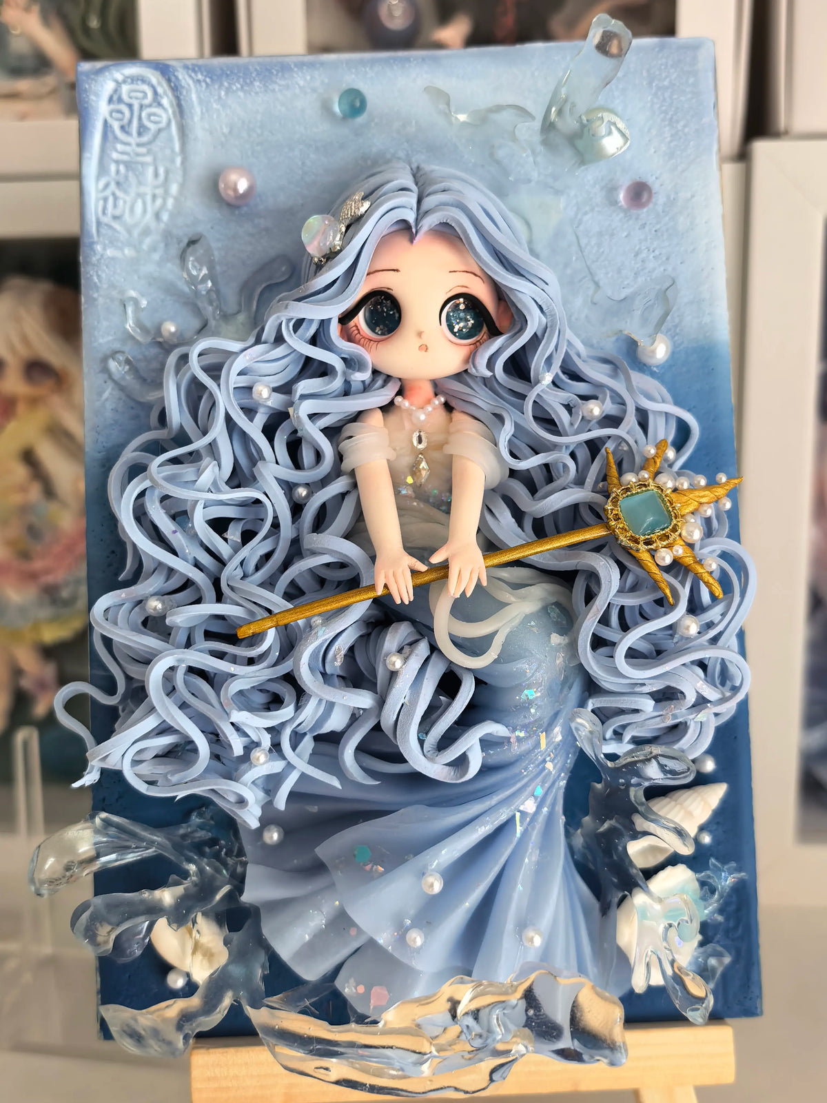 Deep Sea Star Crown Envoy Clay Frame Ornament