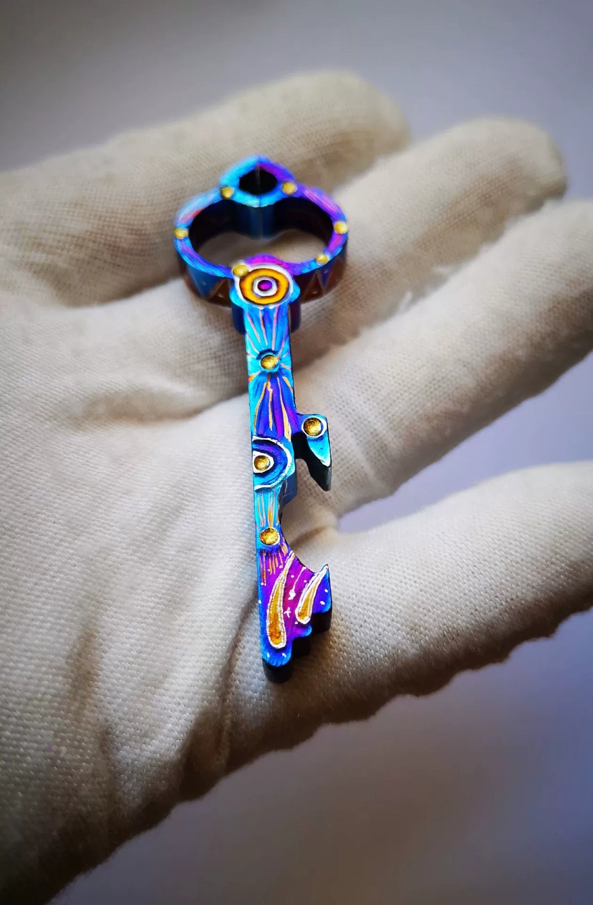 TC21 Titanium Alloy Bottle Opener Keychain
