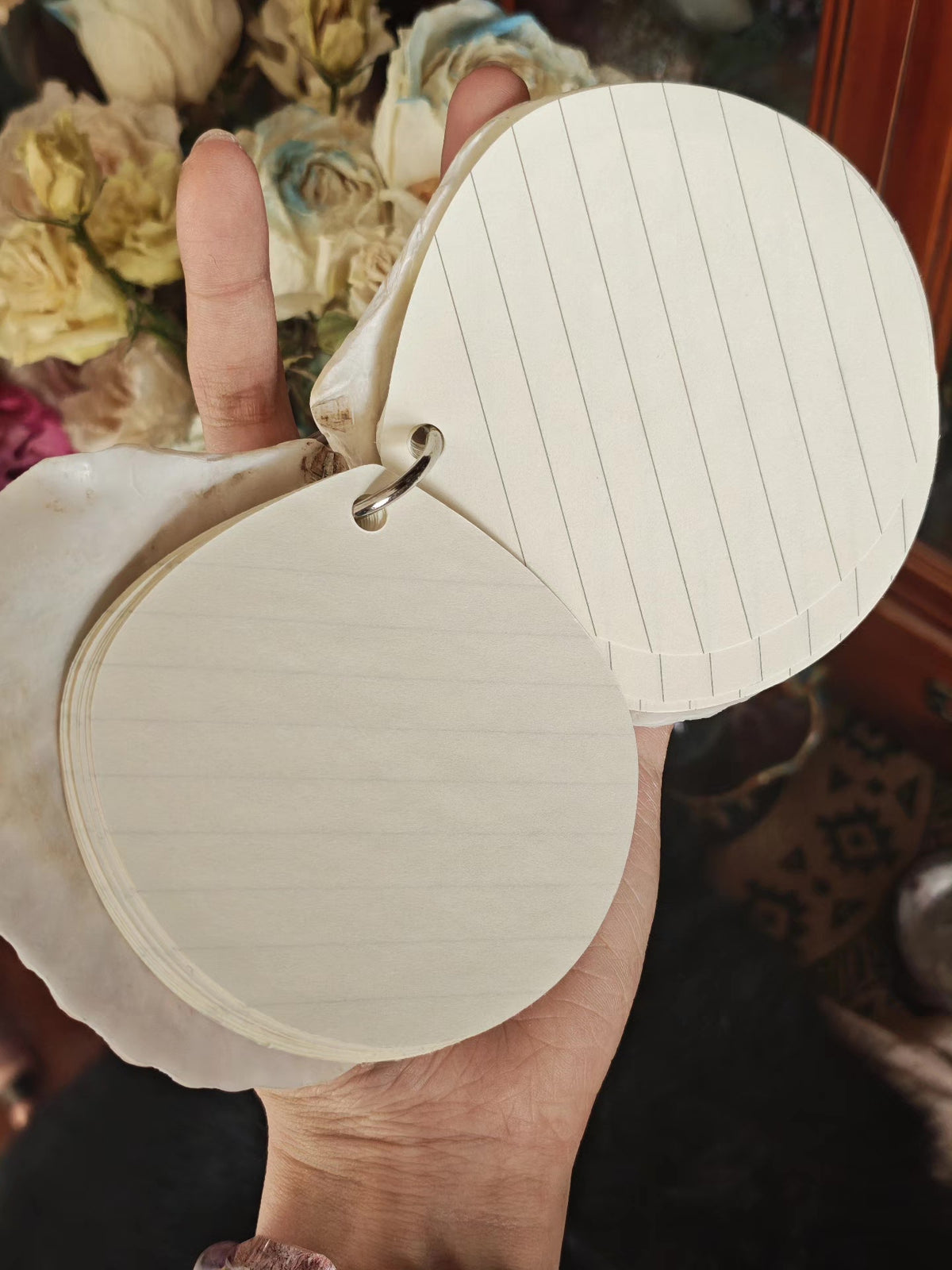Handcrafted Shell Mini Notebook