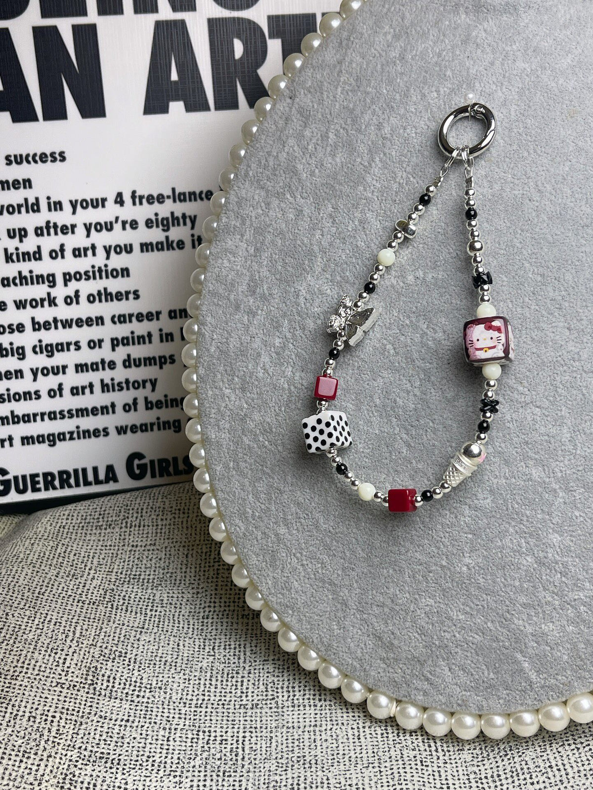 Hello Kitty DIY Beaded Phone Chain
