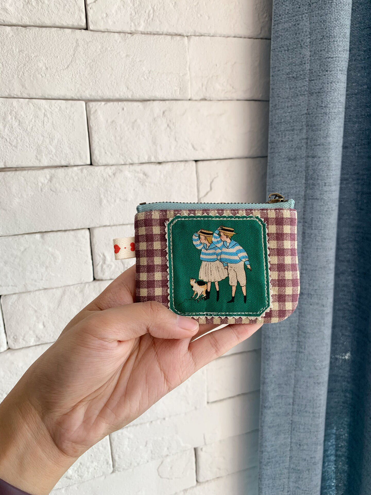 Vintage Circus Zippered Oxford Pouch