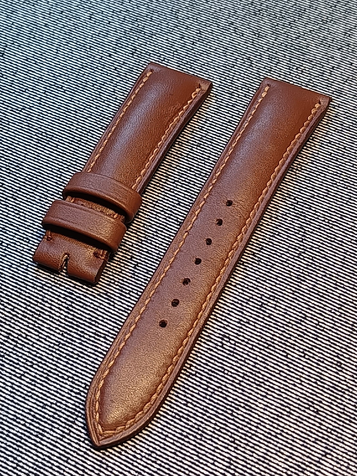 Brown Leather Watch Strap 20mm