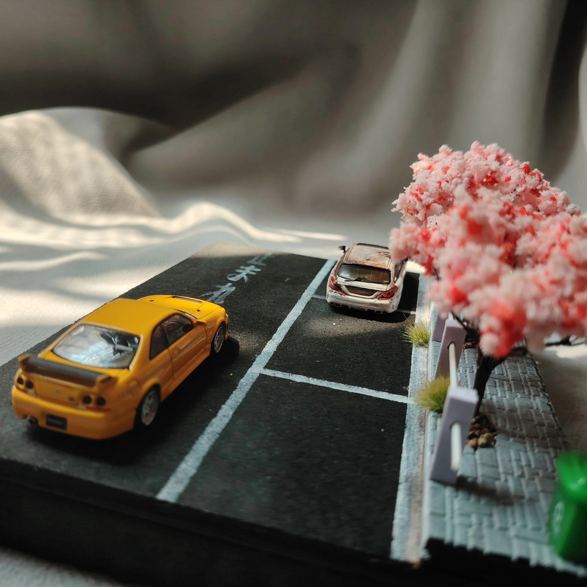 Base de Diorama de Rua Japonesa Escala 1:64