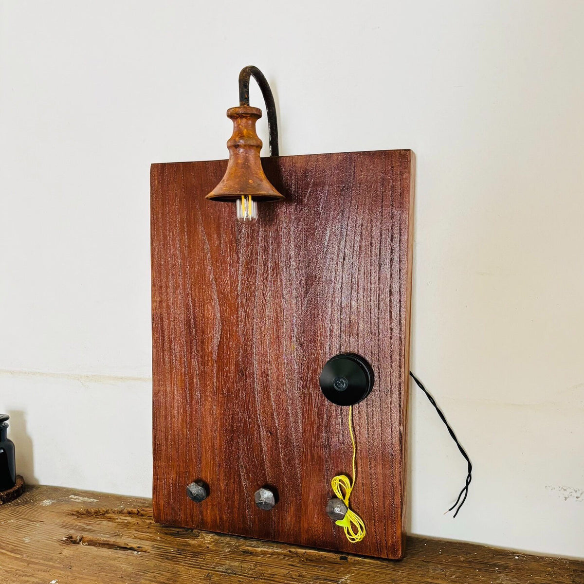 Vintage Solid Wood Wall Lamp 40cm
