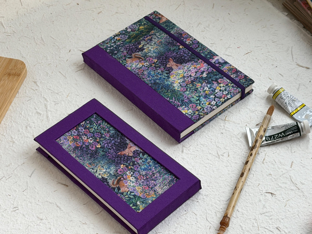 Handmade Watercolor Sketchbook Jungle Liberty Fabric