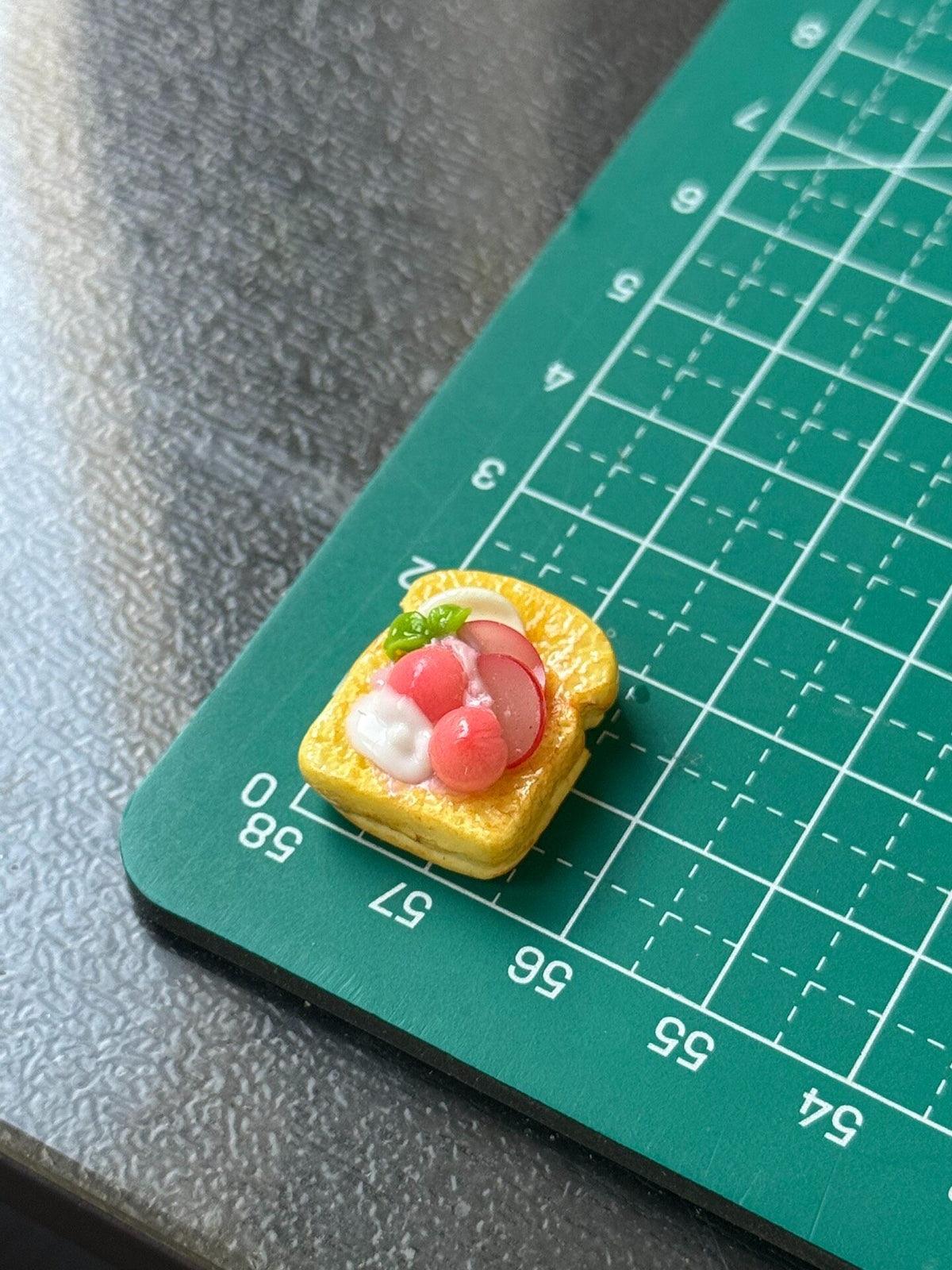 Clay Toast Charm Miniature