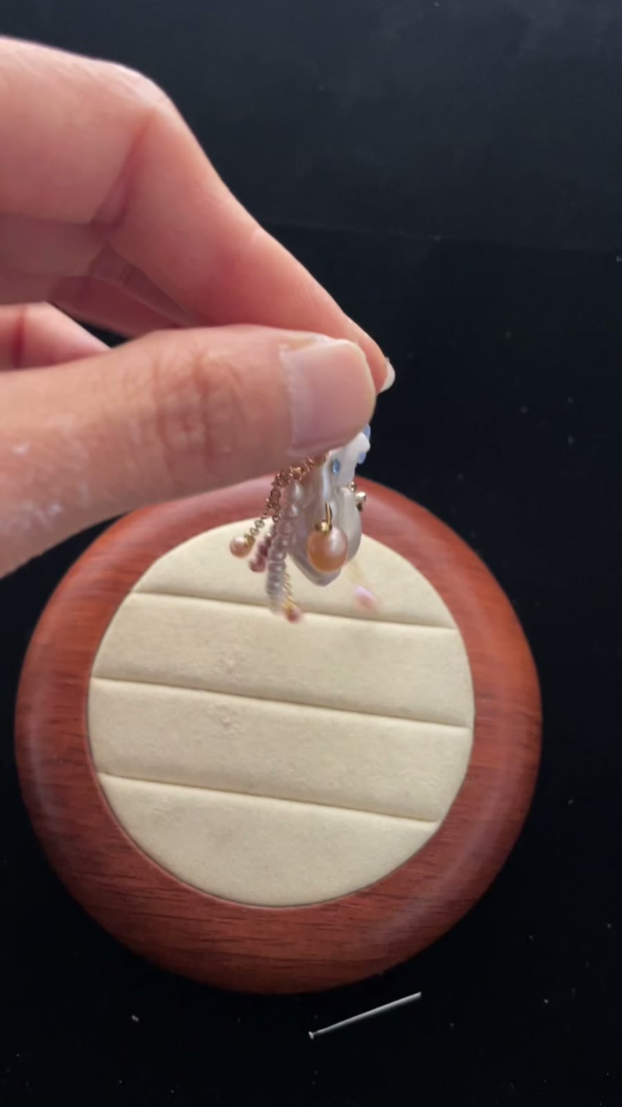 Natural Baroque Pearl Rabbit Pendant