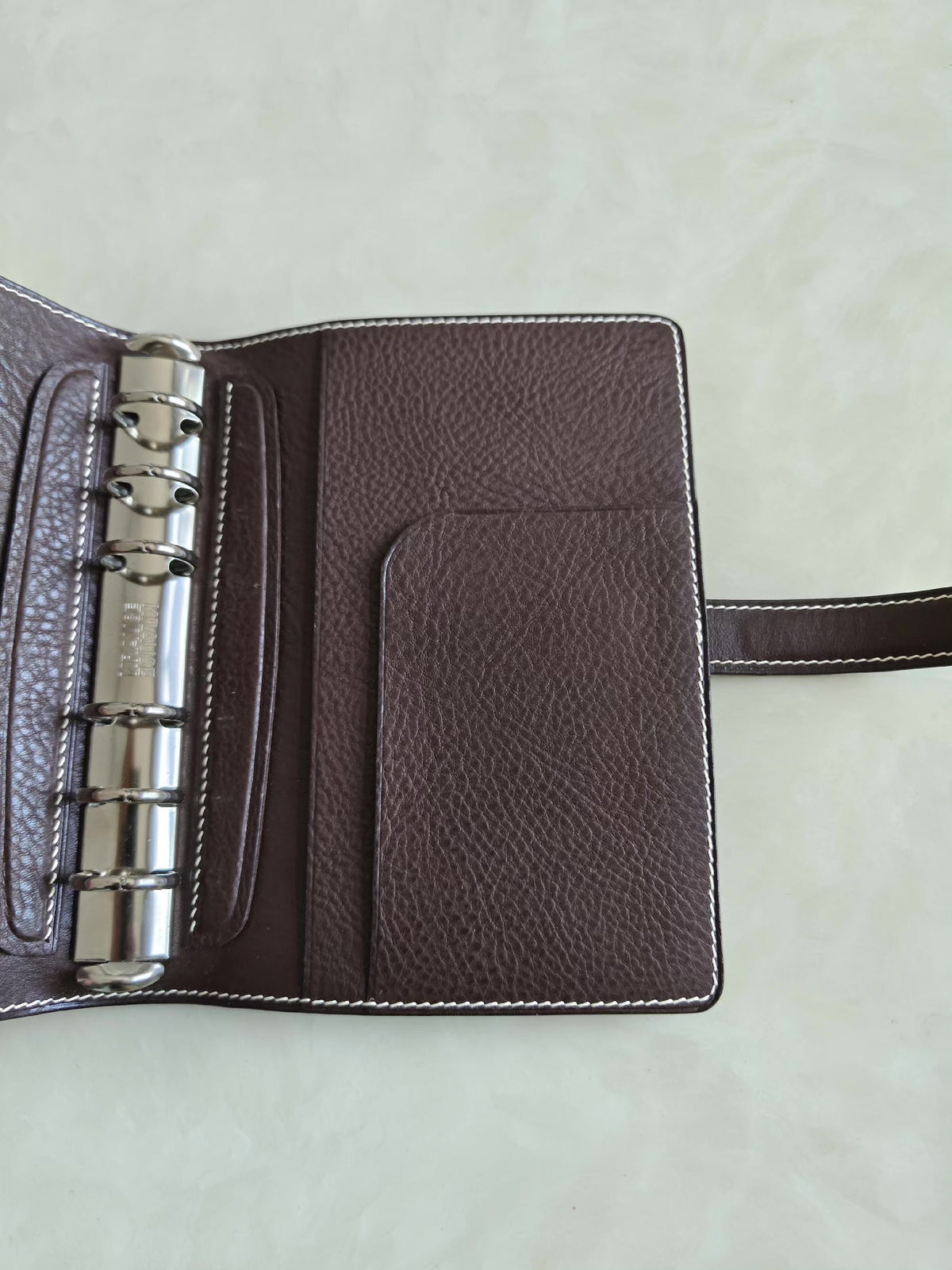 A6 Leather Binder with Six Ring Mechanism