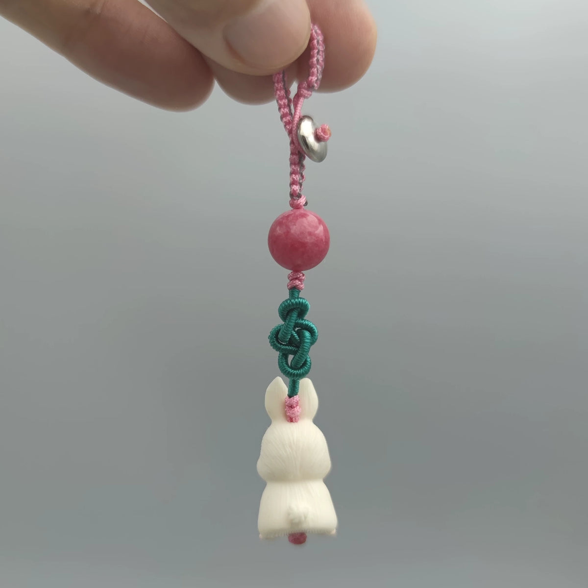Porte-clés et breloque lapin carotte faits main
