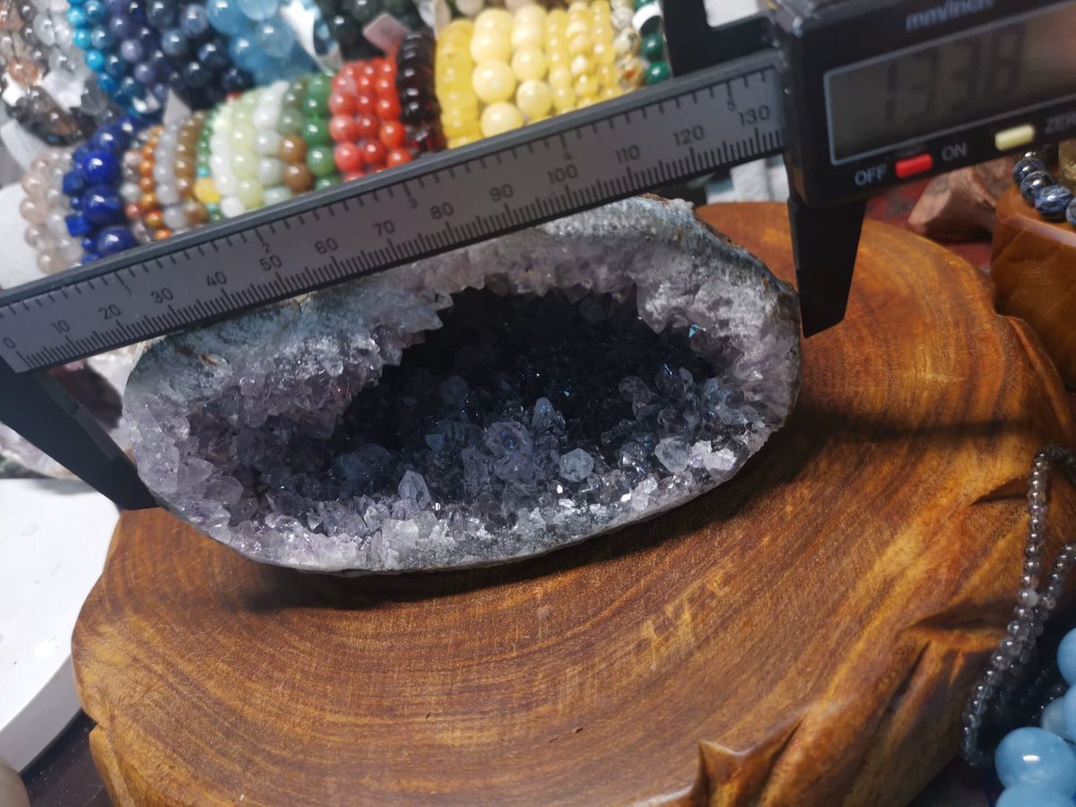 Extra Large Amethyst Geode Money Bag