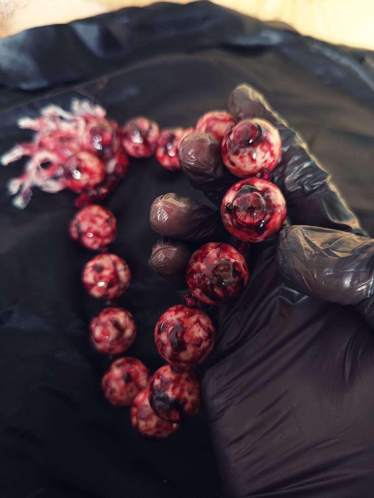Cthulhu Eyeball Beaded Bracelet Eight Beads