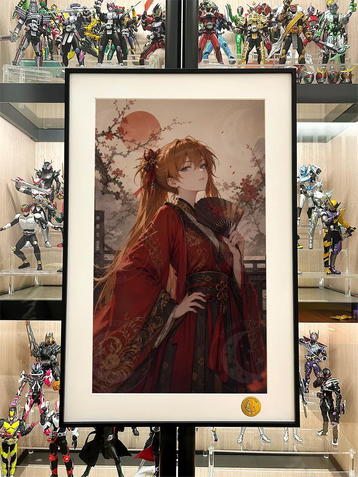 Framed Anime Art Print Guofeng Asuka 61cm