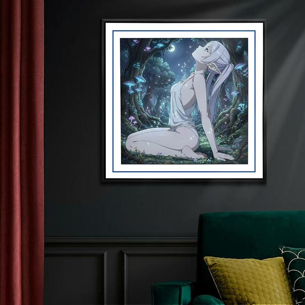 Frieren Anime Art Print 50cm Framed
