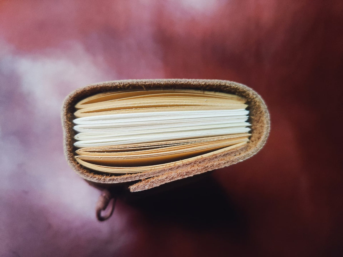Cowhide Leather Journal Hand Stitched