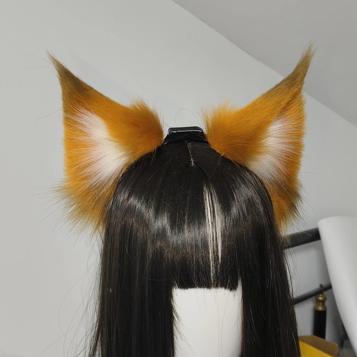 Motorized Fox Ears Faux Fur Headband