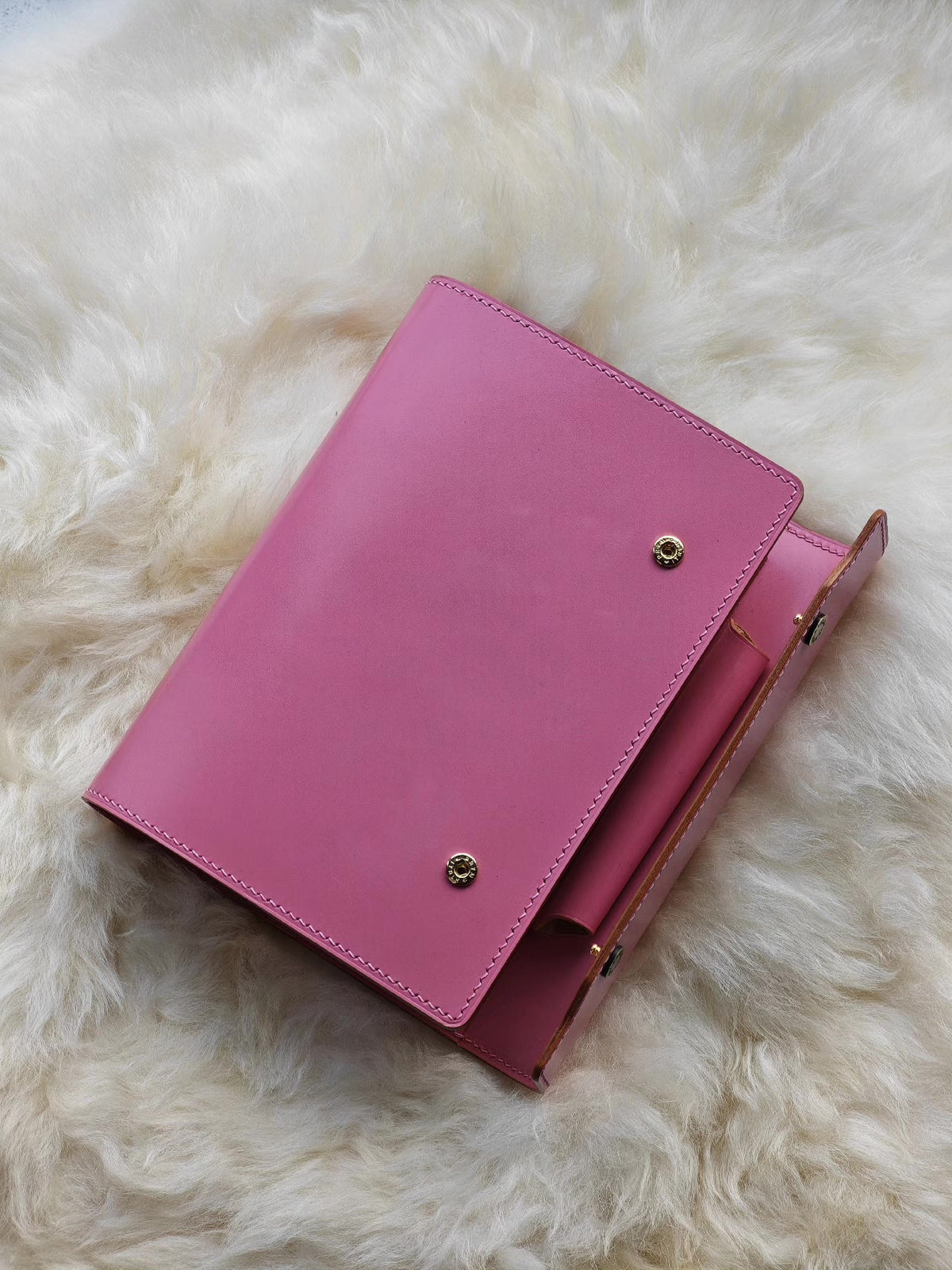A6 KNOX Tri-Fold Bridle Leather Notebook Cover