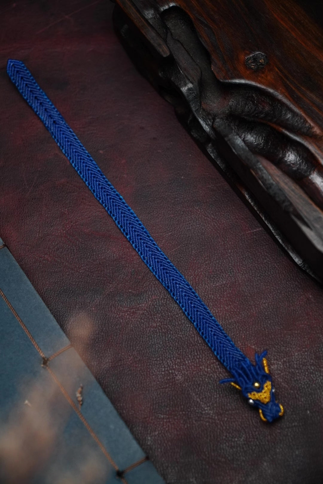 Handwoven Blue Dragon Head Bracelet