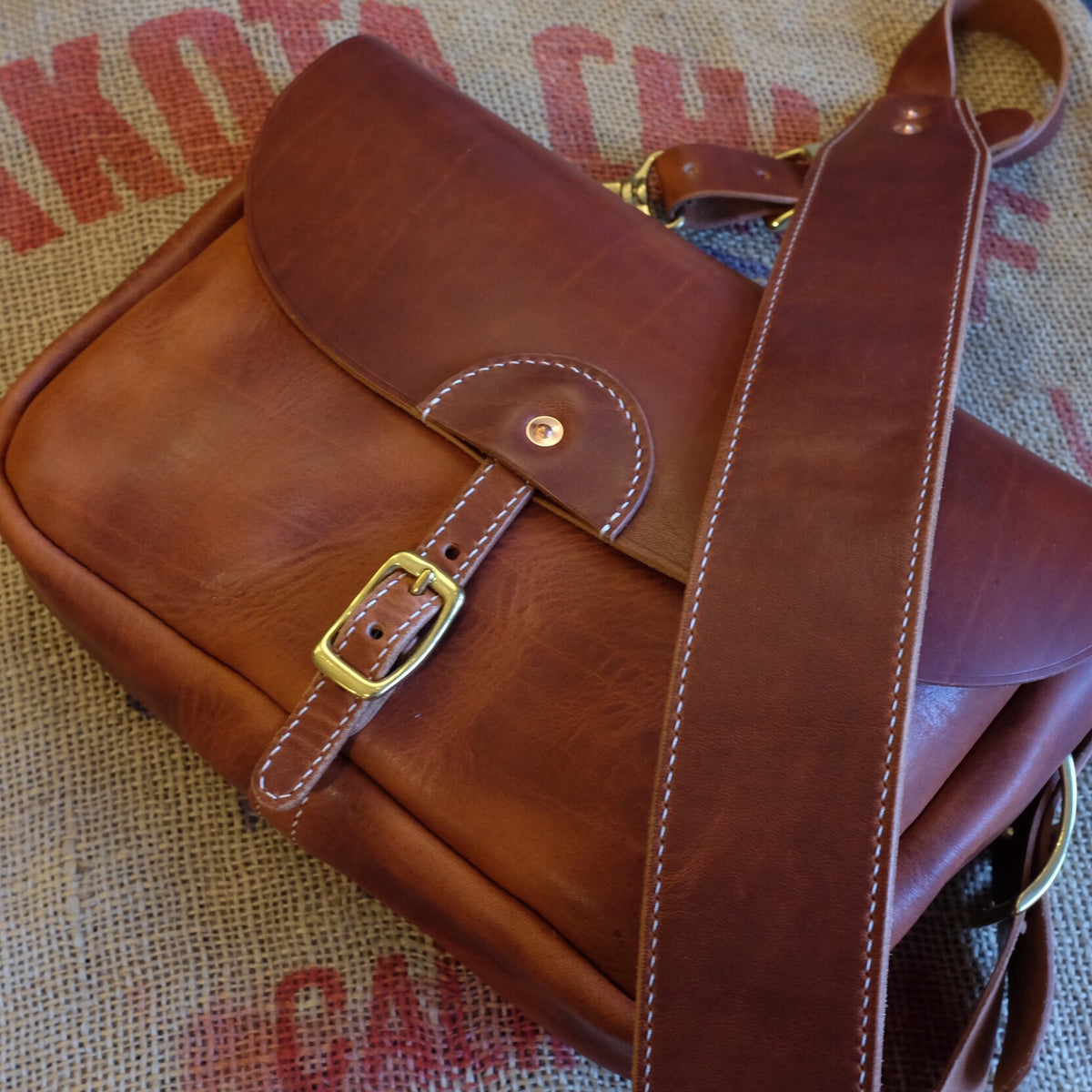 Horween Dublin Leather Messenger Bag
