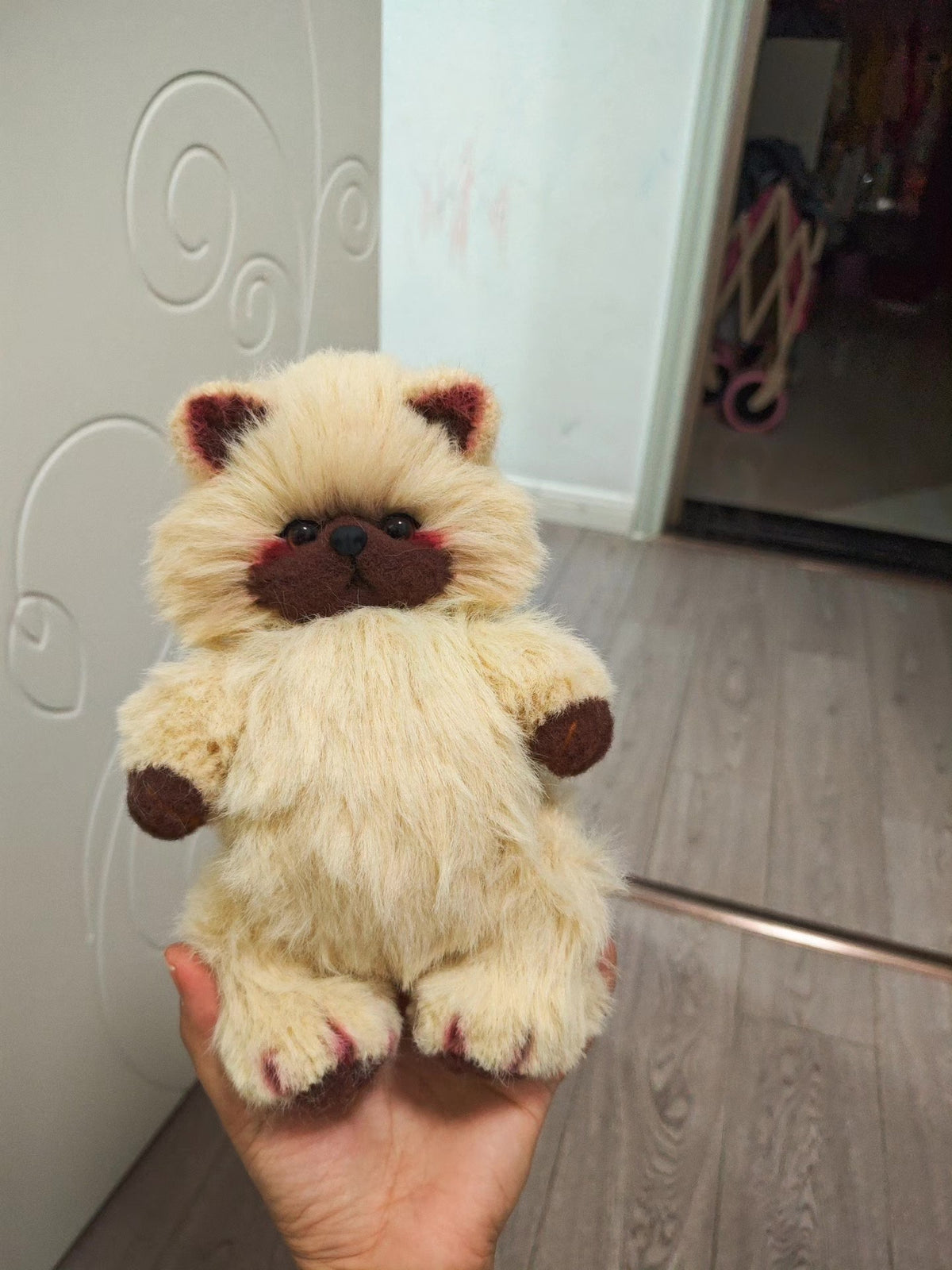Knitting Needle Bear Plush 22cm