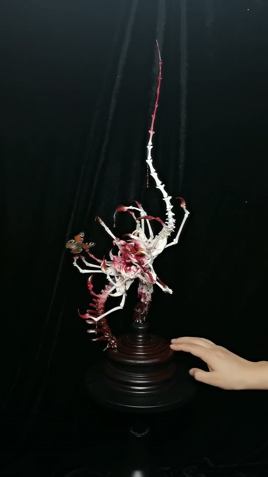Flower Demon Devour Sculptural Figure with Skeletal Arms