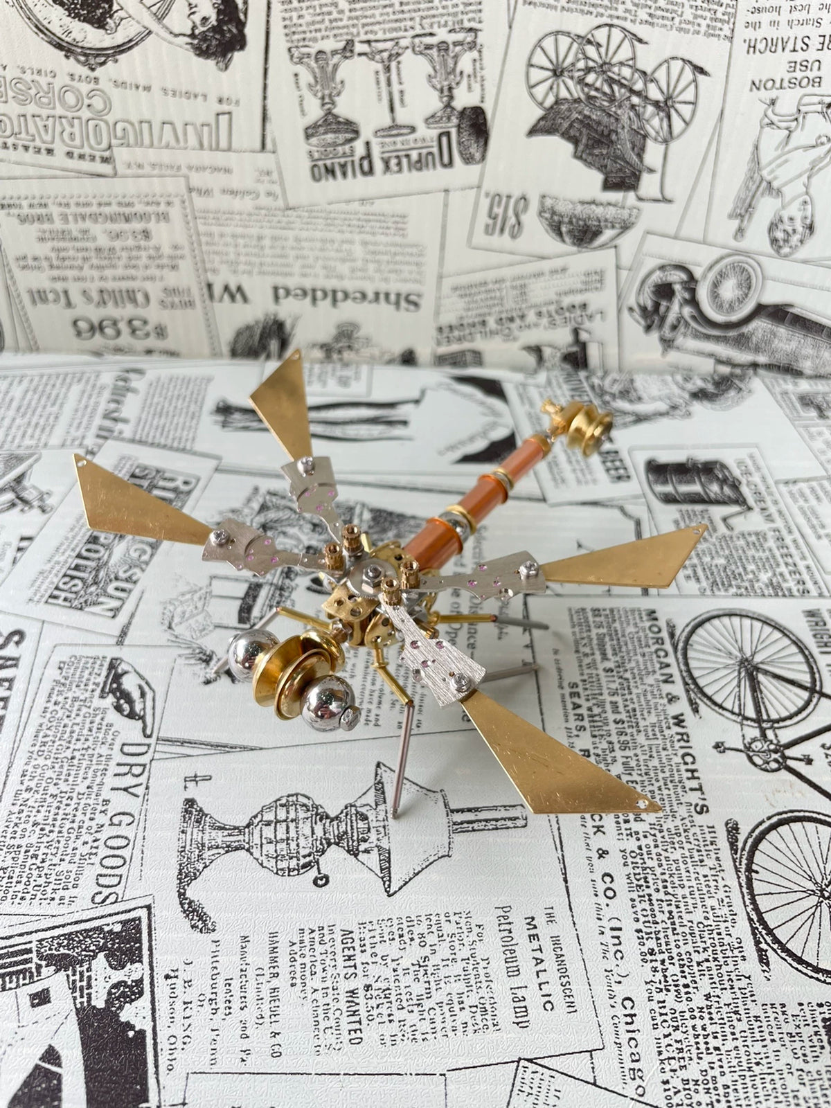 Modello Meccanico Steampunk in Ottone