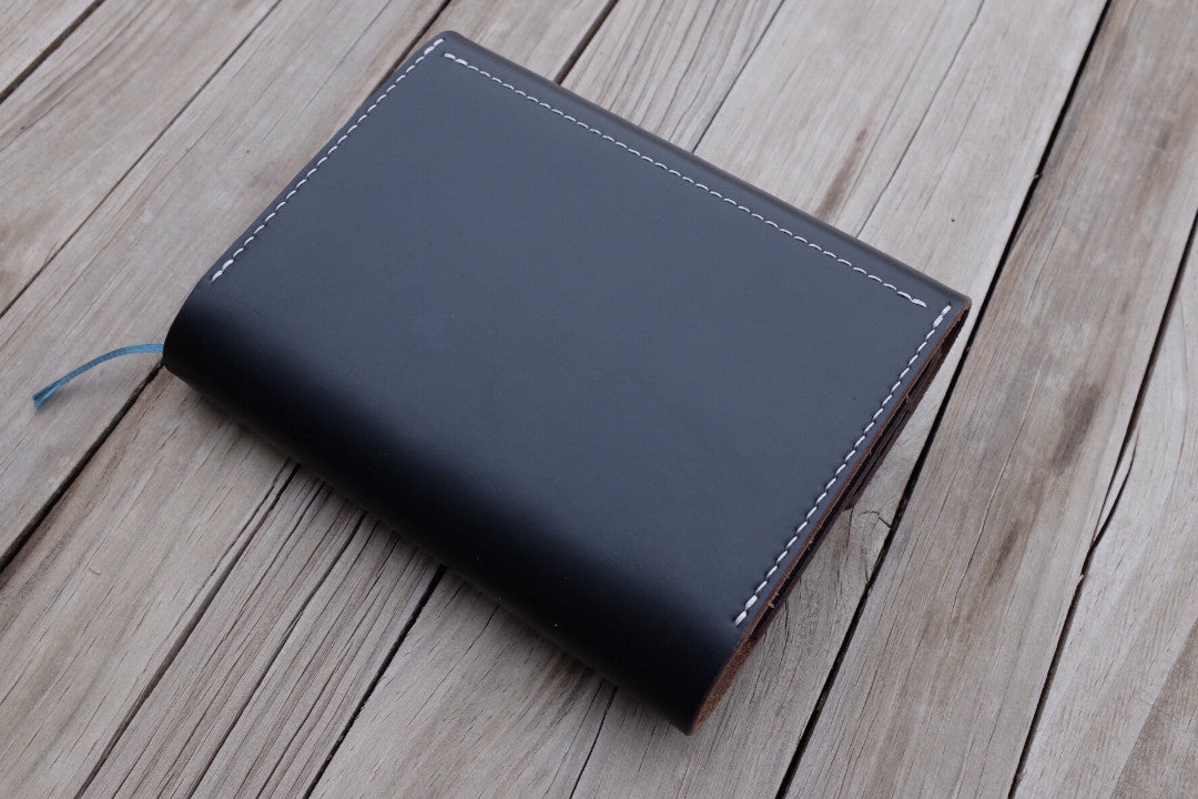 A6 Leather Journal Cover with Coin Closure