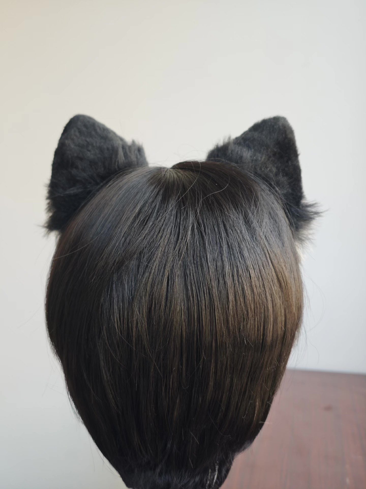 Handmade Black and White Cat Ears Headwear
