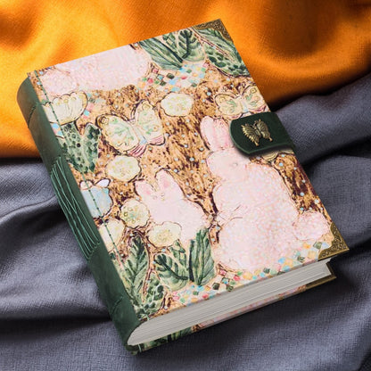 Japanese KOKKA Mizacosha Fabric Notebook – 400 Pages of 120gsm Blank Paper