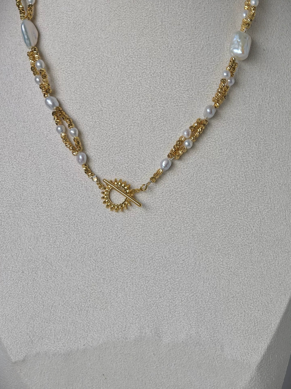 Barockperlen-Pulloverkette 50cm