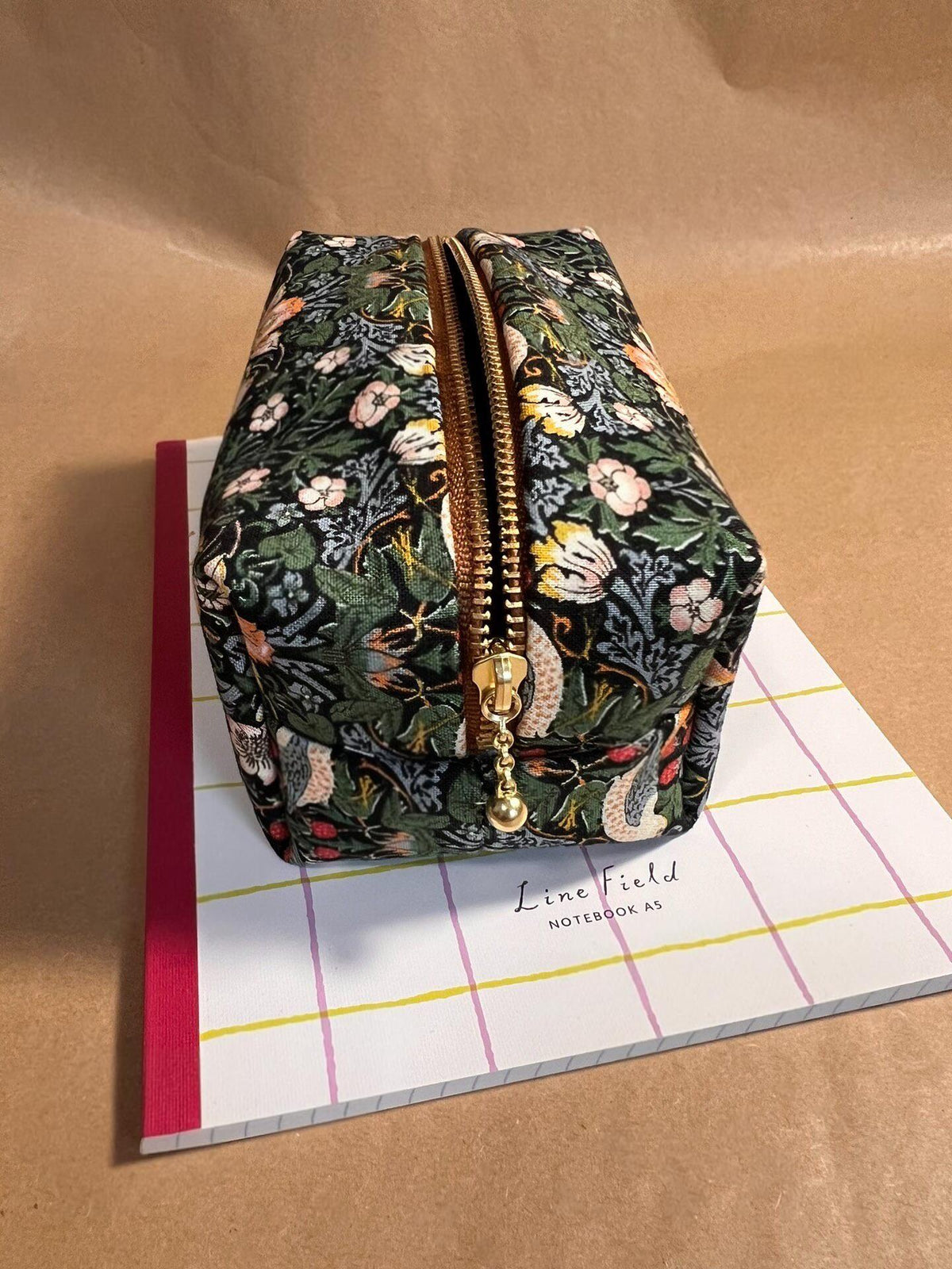 Strawberry Thief Pattern Fabric Pouch