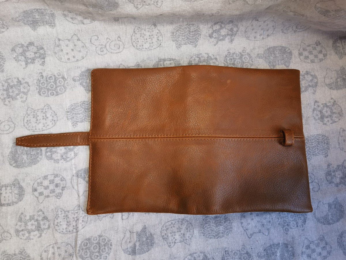 Brown Goat Leather A6 Planner Cover