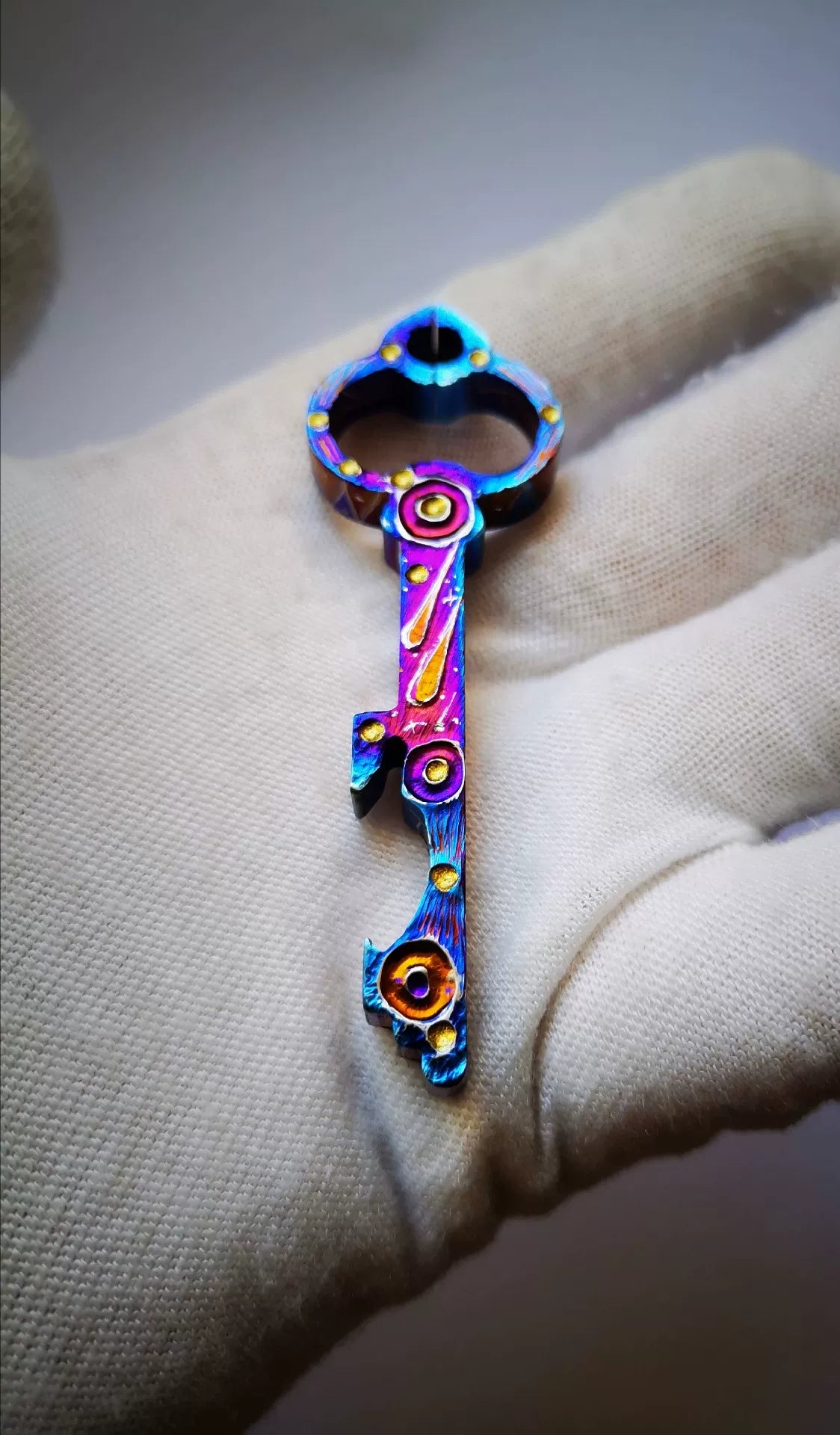 TC21 Titanium Alloy Bottle Opener Keychain
