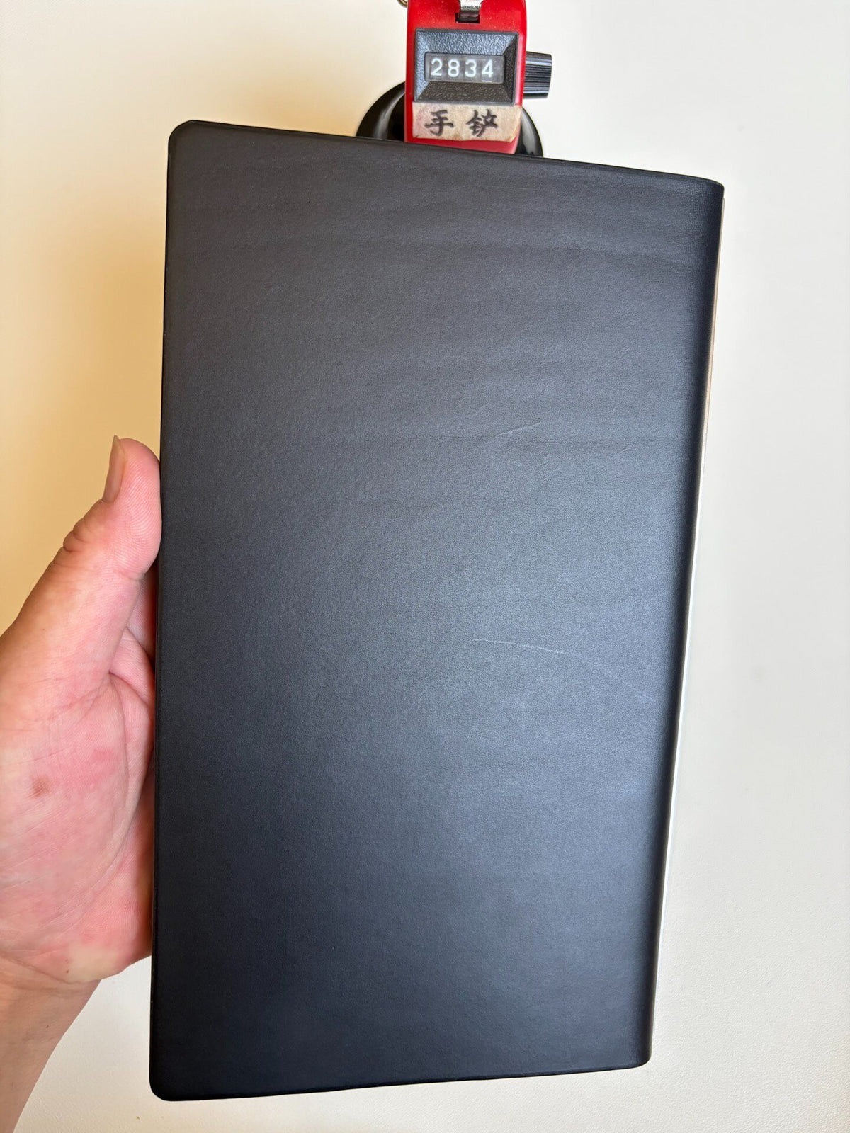 Black A5S-15 Ring Binder Buttero Leather