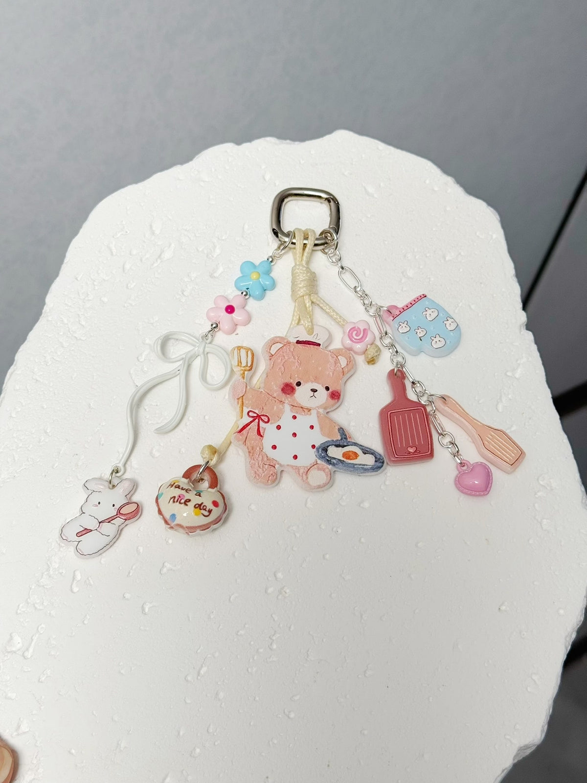 シェフベア アクリルチャーム スマホストラップ キーホルダー