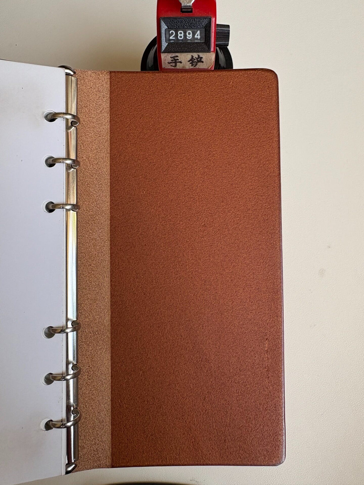 A6 Buttero Leather Ring Binder