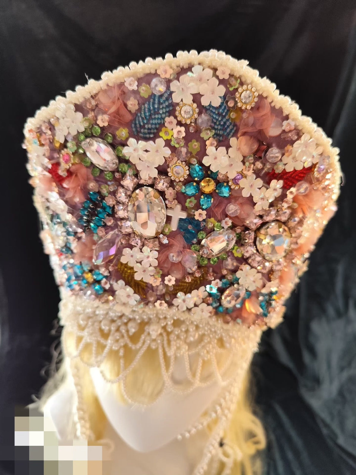 Purple Lolita Tudor Crown Headpiece