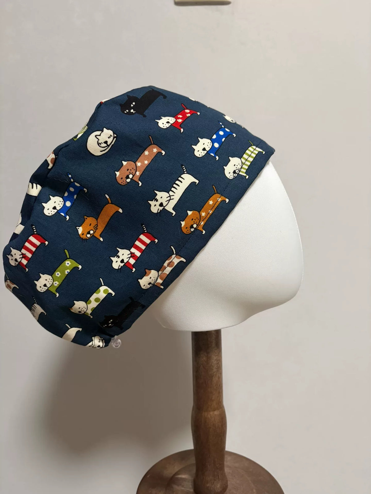 Cotton Surgical Cap Dachshund Print
