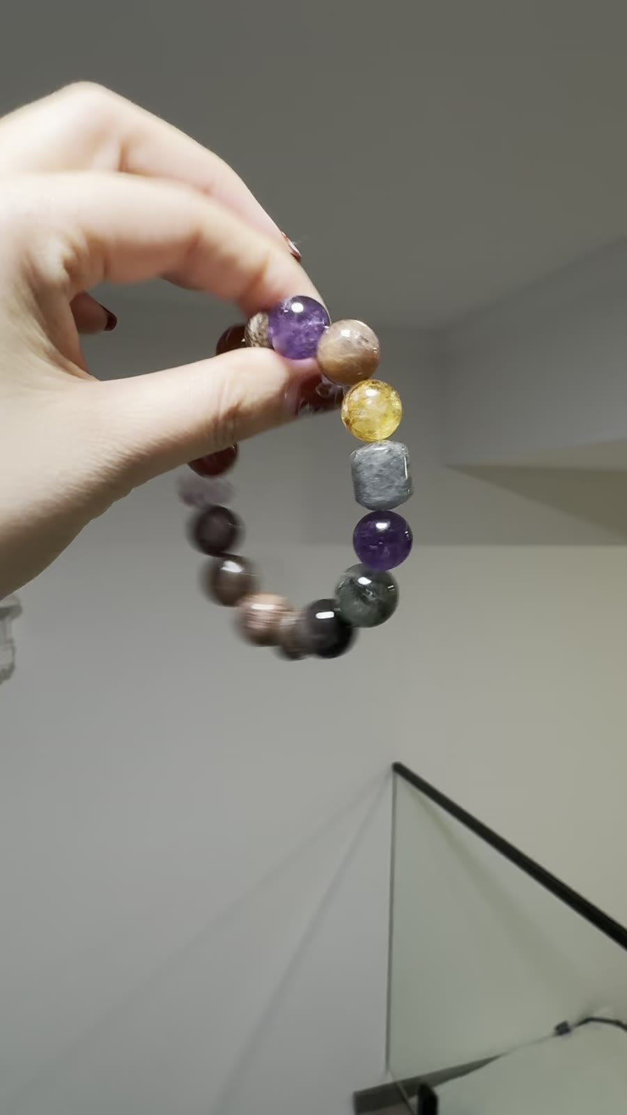 14mm Multi Gemstone Beaded Bracelet