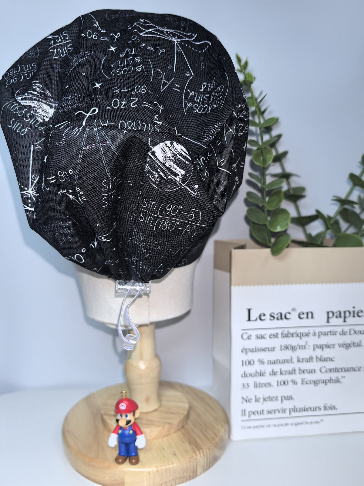 Men's Cotton Scrub Cap Math Print