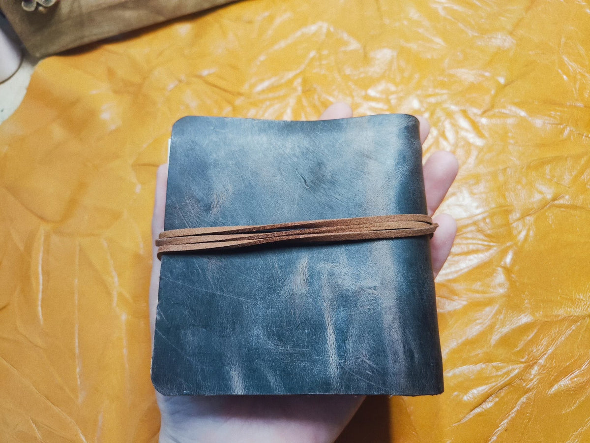 Cowhide Leather Journal with Mandala Pattern