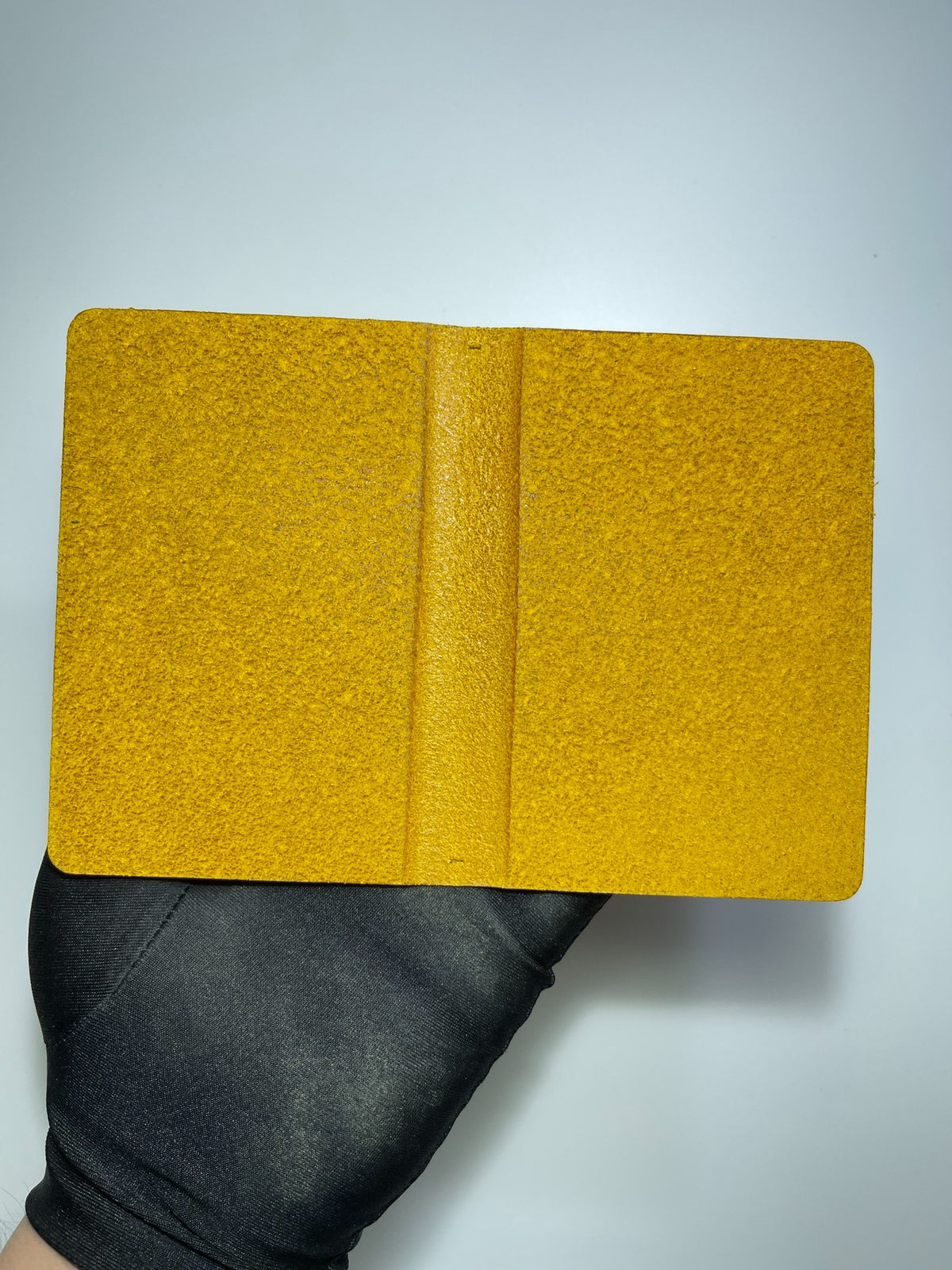 Handmade Leather Journal Cover Yellow