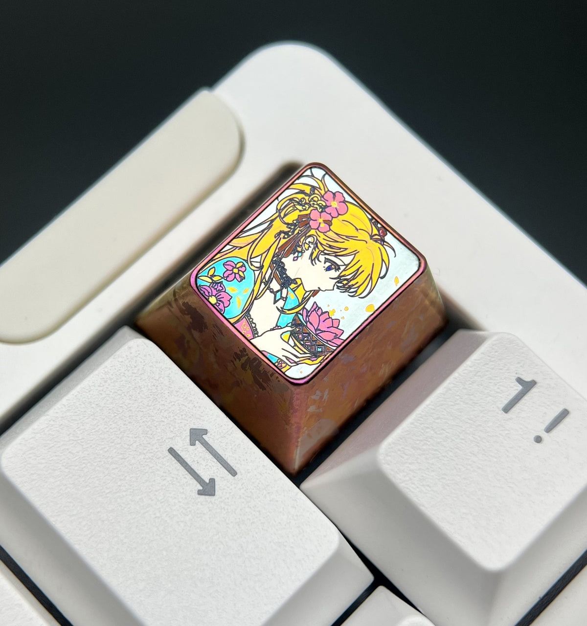 Titanium Alloy 1u Anime Keycap Colorful