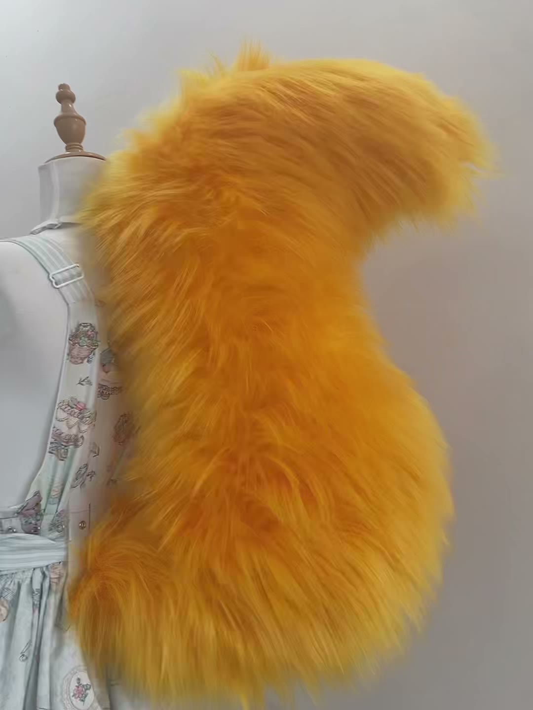 Orange Faux Fur Cosplay Fox Tail